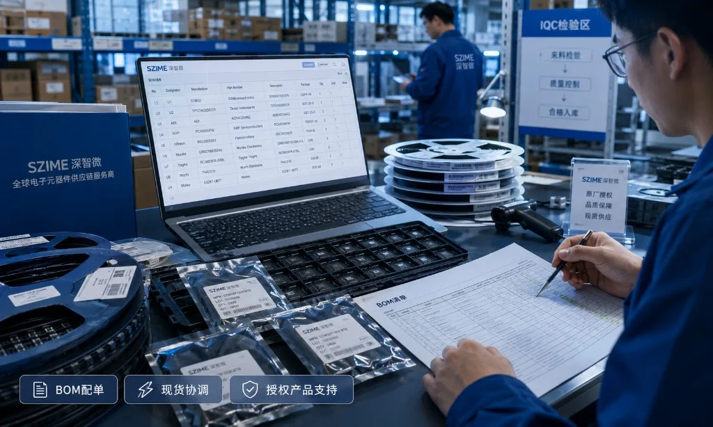 深智微 BOM 配单与仓储核对交付协同场景